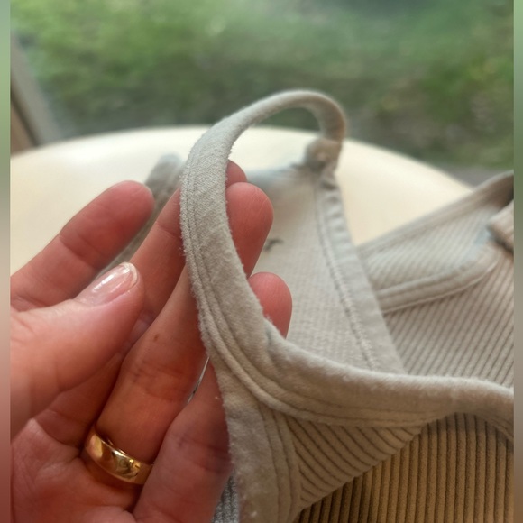 Free people happiness bodysuit m/l ribbed gray/sage - Picture 15 of 15